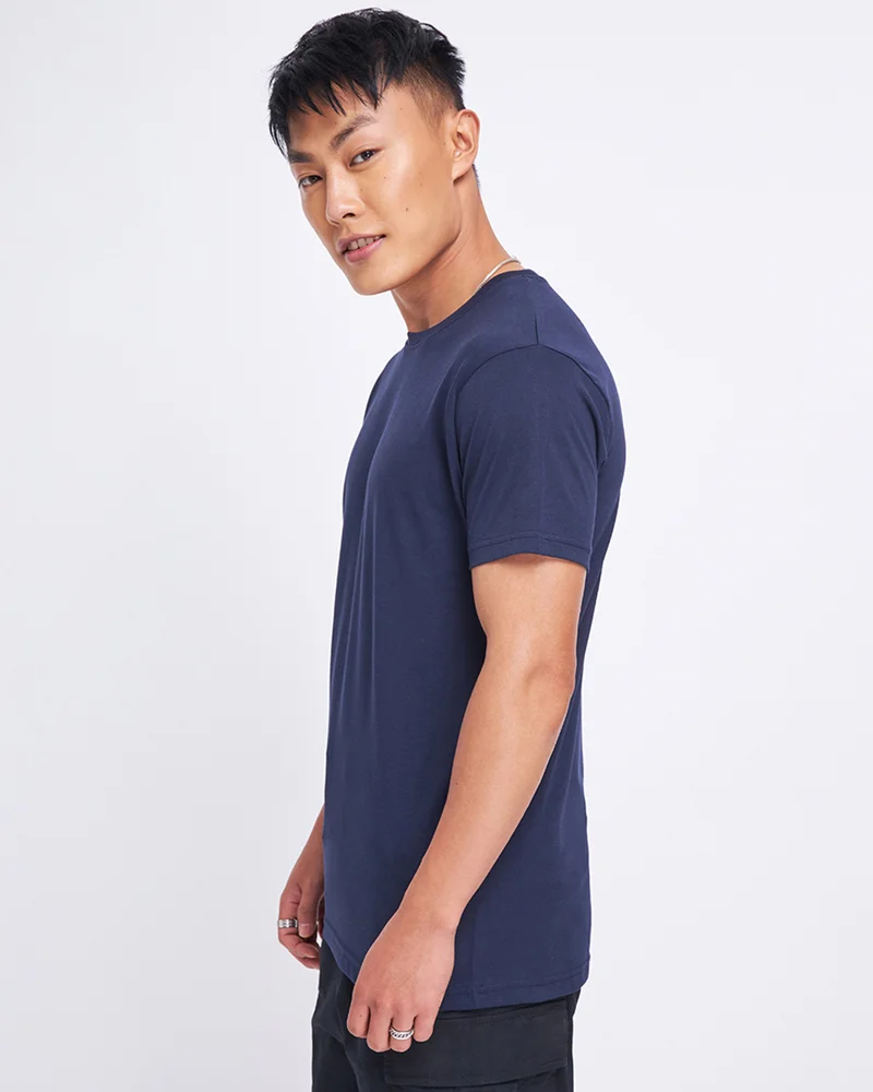 bewakoof Men's Blue T-shirt